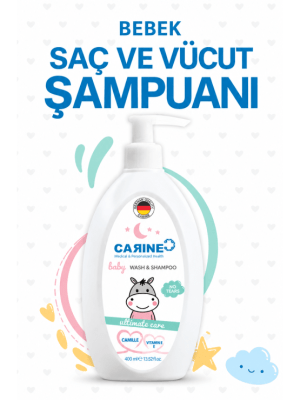 CARINE 2'si 1 Arada Bebek Saç ve Vücut Şampuanı 400 Ml